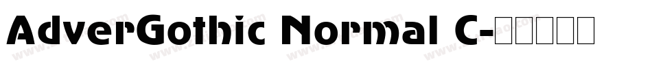 AdverGothic Normal C字体转换